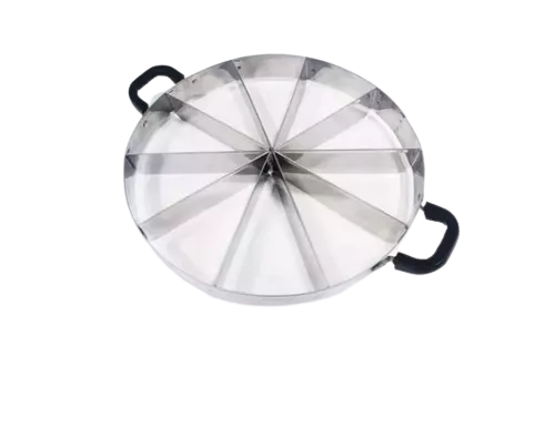 MARCADOR E CORTADOR TORTA/BOLO 12 PDÇS (INOX)